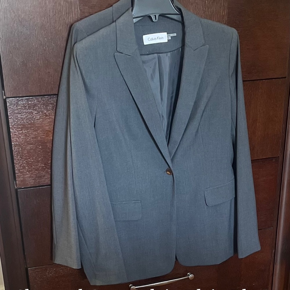 Charcoal Gray Calvin Klein Blazer size 8